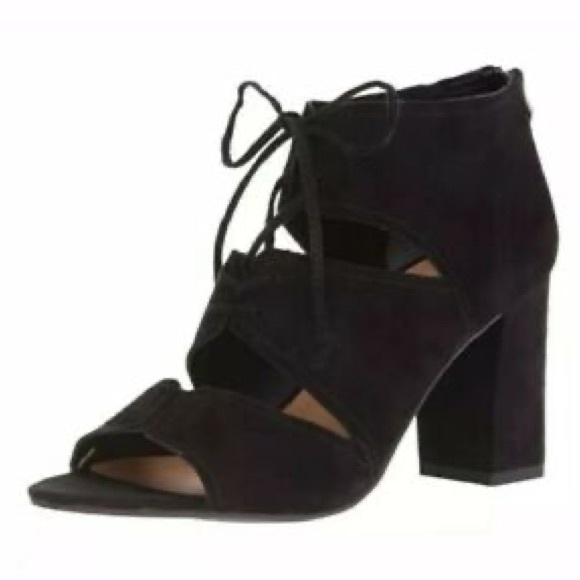 Franco Sarto “Gazella” Suede Open Toe Booties - Picture 1 of 6